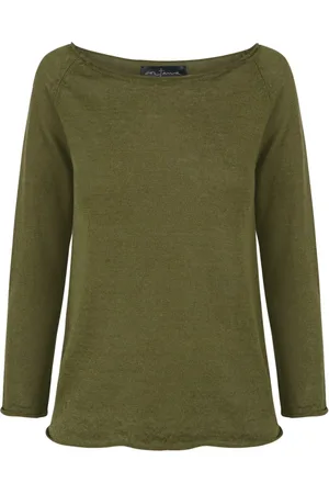 Cortana Rinen, jersey and linen knit olive