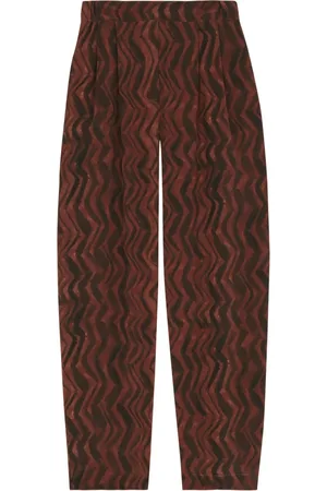 Cortana Tapered Trousers, female, , S, Debra, silk printed Trousers
