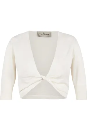 Cortana V-neck Knitwear, female, , XL, Dosha, top in ivory silk