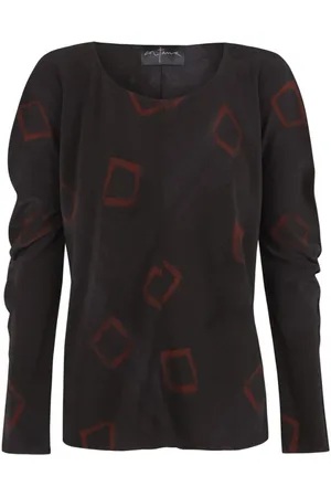 Cortana Blouses, female, , XL, Daria, top in printed silk
