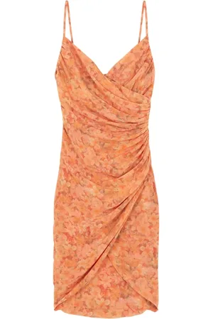 Cortana Biba, short draped silk printed dress