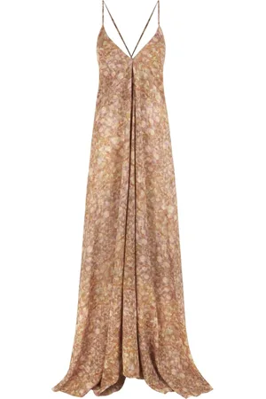 Cortana Azalea, silk georgette flora print dress
