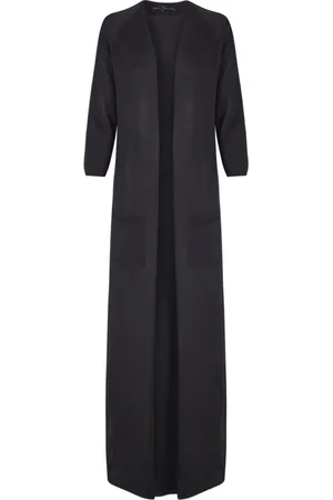 Cortana Long Knitwear, female, , M, Tulsi, silk knit jacket