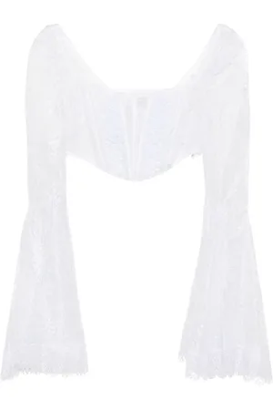 CHARO RUIZ IBIZA Blouses, female, , M, Floral Lace Corset Style Top