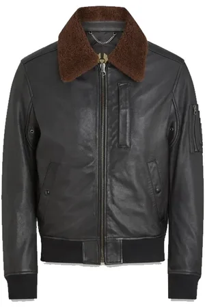 Belstaff Leather Jackets, male, , 2XL, Classic Leather Bomber Jacket