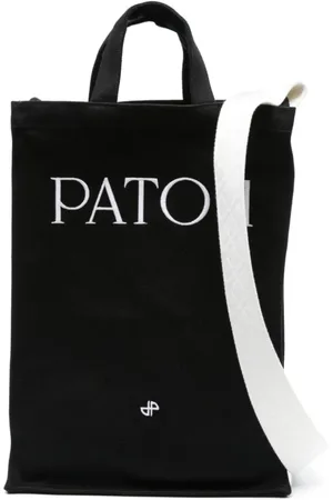 Patou Tote Bags, female, , ONE SIZE, Canvas Tote Bag Embossed Logo