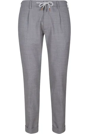 ELEVENTY Chinos, male, , W34, Wool Jogger Pant with Drawstring