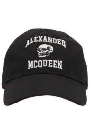 Alexander McQueen Caps, male, , M, Skull Varsity Baseball Cap