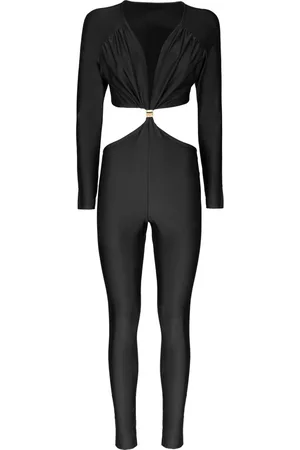 MVP Wardrobe Lycra Jumpsuit with Deep Neckline