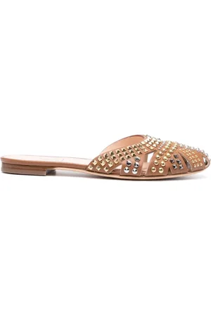 AGL ATTILIO GIUSTI LEOMBRUNI Mules, female, , 3 UK, Studded Leather Mules