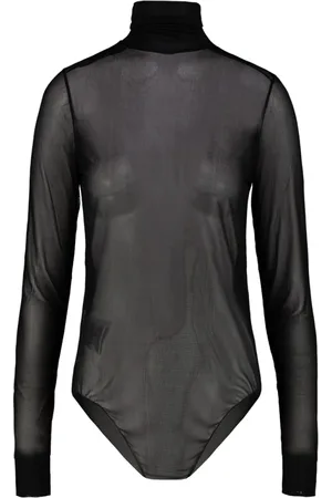 Maison Margiela Body, female, , 2XS, Semi-Transparent Turtleneck Bodysuit