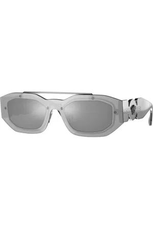 VERSACE Sunglasses, male, , 51 MM, Irregular Shape Sunglasses with Logo Detailing