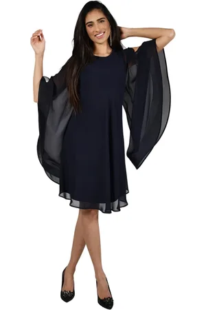 Frank Lyman Chiffon Sleeve A-Line Party Dress