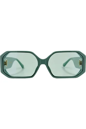 Linda Farrow Sunglasses, female, , ONE SIZE, Bailey Sunglasses - Aqua, Unique Style