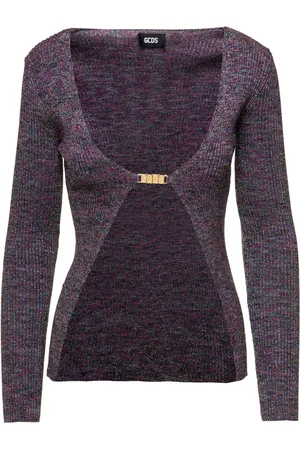 GCDS Grey Top with Black Accents
