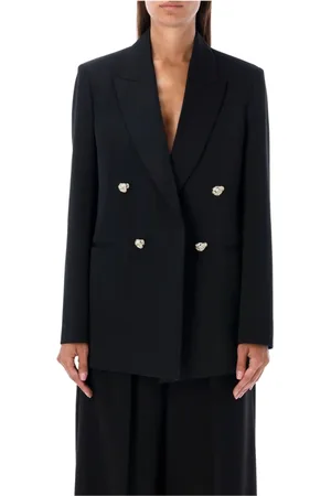 Lanvin Blazers, female, , S, Wool Blazer with Strong Shoulders