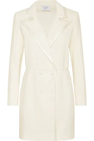 MVP Wardrobe Peak Lapel Wool Mini Dress