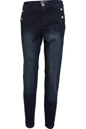 2-Biz Skinny Jeans, female, , XL, Bleached Skinny Denim Jeans