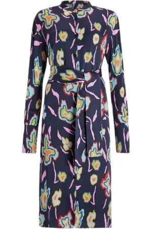 Paul Smith Shirt Dresses, female, , XS, Floral Print Shirt Dress