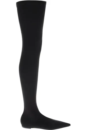 Dolce & Gabbana Over-knee Boots, female, , 4 UK, Stretch Jersey Thigh High Boots