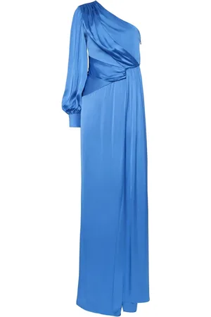 MVP Wardrobe Gowns, female, , 2XS, One-Shoulder Long Dress with Draping