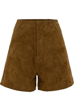 MVP Wardrobe Short Shorts, female, , XS, High-Waisted Suede Shorts with Front Pockets