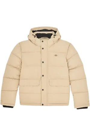 Dickies Down Jackets, male, , M, Irish Cream Puffer Jacket