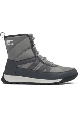 sorel Grey Lace-Up Ankle Boots for Women