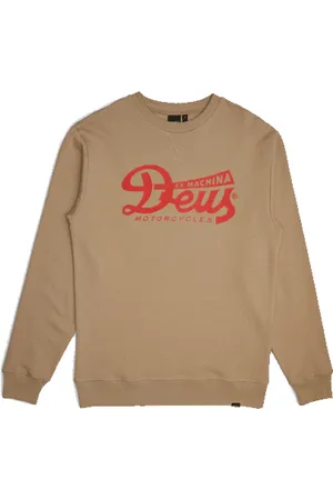 Deus Ex Machina Khaki Relief Crew Sweatshirt