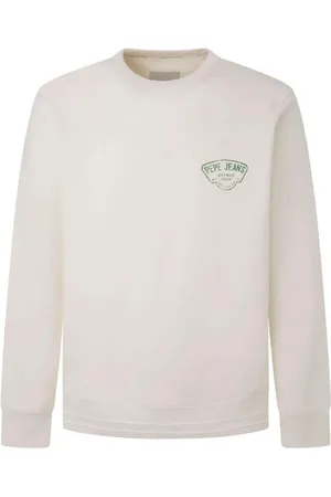 Pepe Jeans Round-neck Knitwear, male, , 2XL, Soft Cotton Sweatshirt with Logo Print