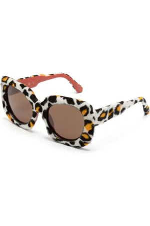Marni Jellyfish Lake Delacouri Leopard Sunglasses