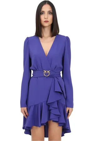 Pinko Party Dresses, female, , 2XS, V-Neck Party Dress with Love Birds Buckle