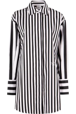 Patou Shirts, female, , M, Striped cotton shirtdress
