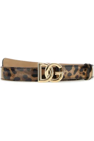 Dolce & Gabbana Stunning Printed Leather Belt