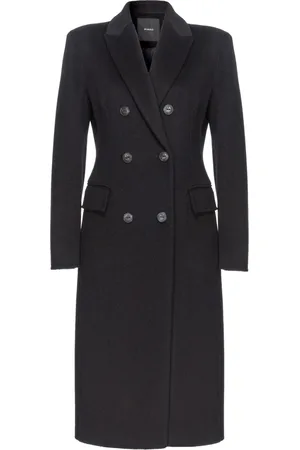 Pinko Double-Breasted Coats, female, , XS, Double-layered Wool Coat