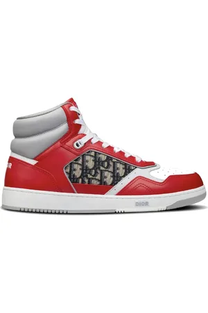 Dior Sneakers, male, , 14 UK, Red Trainers Ss22 Leather Composition