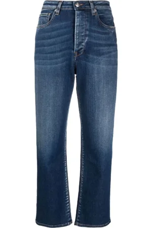3x1 Cropped Jeans, female, , W27, Straight Jeans with Crease Effect