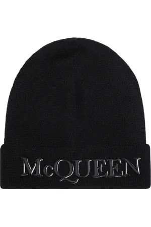 Alexander McQueen Beanies, male, , M, Ribbed Beanie Hat Aw22