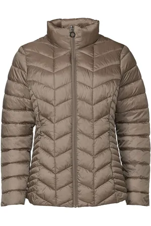 Danwear Down Jackets, female, , 3XL, Luxury Down Jacket Gunda Taupe