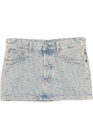 Acne Studios Denim Jacquard Mini Skirt