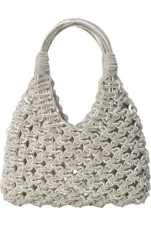Hibourama Handbags, female, , ONE SIZE, Rock Crystal Handwoven Bag