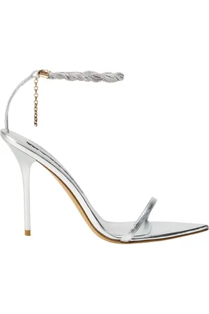 Hibourama Crystal Strap Satin Sandals
