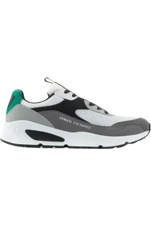 Armani Exchange White Laced Trainers Aw22