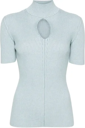 Fendi Turtlenecks, female, , S, Knit Top with Cut-Out Detail