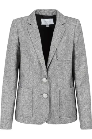 Giambattista Valli Blazers, female, , S, Grey Cotton Blend Jacket Aw23