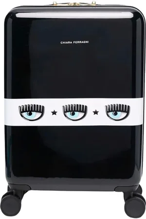 Chiara Ferragni Cabin Bags, unisex, , ONE SIZE, Stylish Trolley with Logo Band