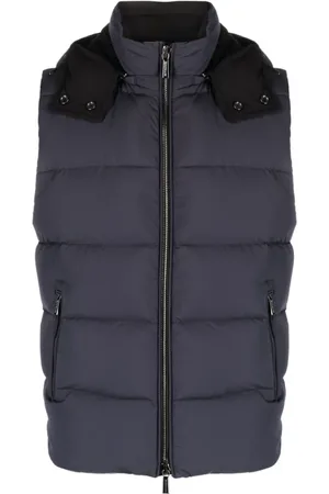 MOORER Vests, male, , M, Padded High Neck Vest
