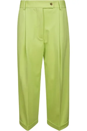 LIVIANA CONTI Cropped Trousers, female, , XS, Milanese Stitch Straight Leg Trousers