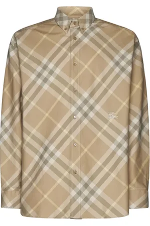 Burberry Vintage Check Pattern Embroidered Shirt