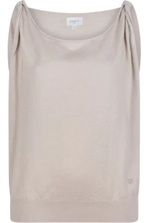 Dante 6 Sleeveless Tops, female, , M, Luxurious Summer Top with Twisted Knot